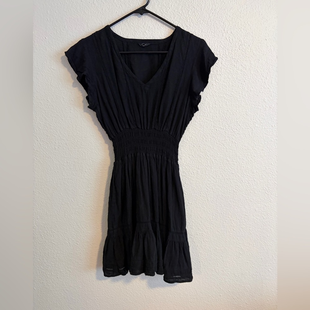 Rails Tara Flutter Sleeve Smocked mini dress